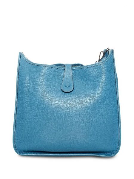 Сумка Hermes Evelyne Gm Голубая N