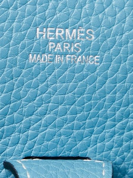 Сумка Hermes Evelyne Gm Голубая N