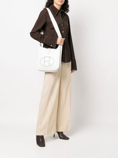 Сумка Hermes Evelyne Белая N