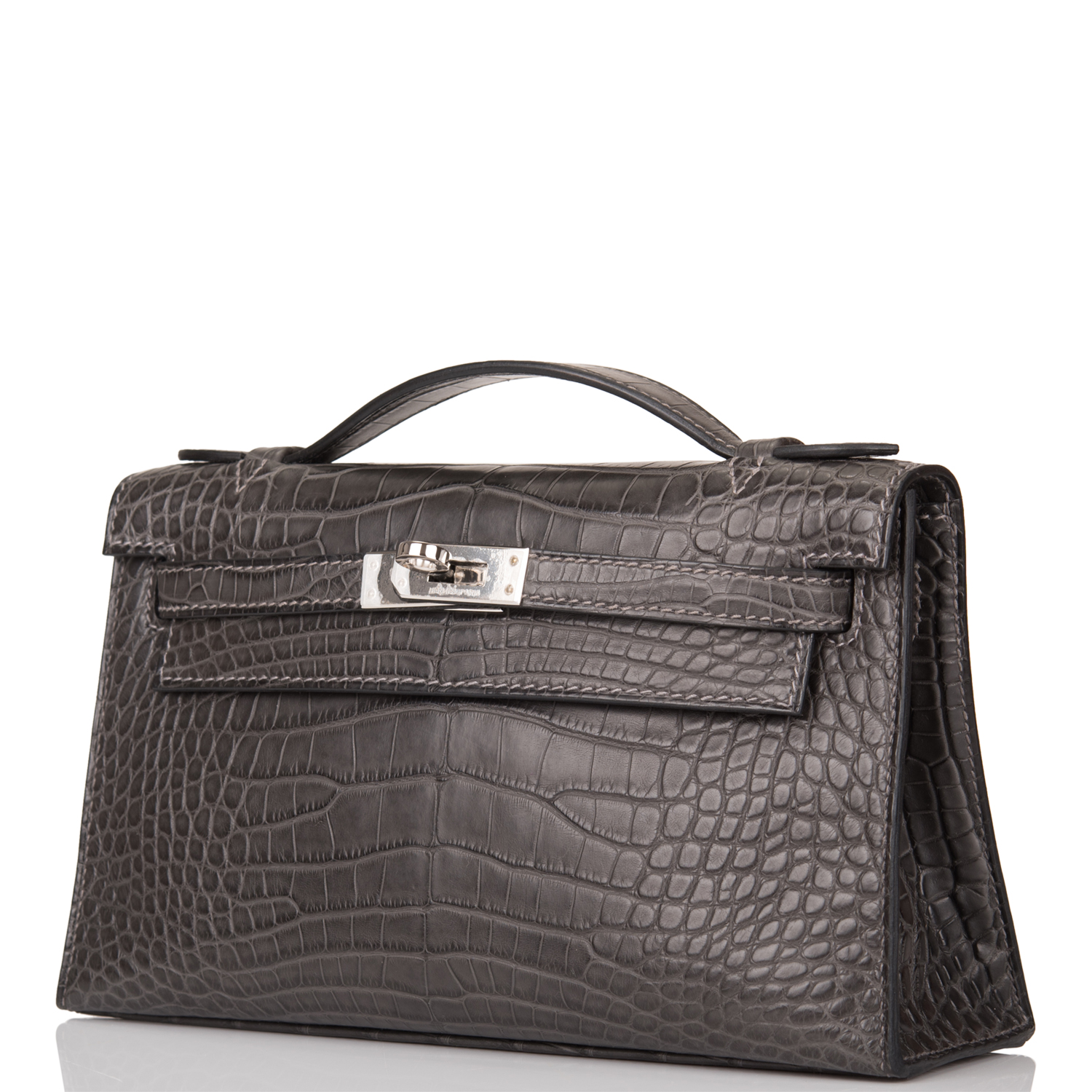 Сумка Hermes Graphite Mini Kelly Pochette Серая N