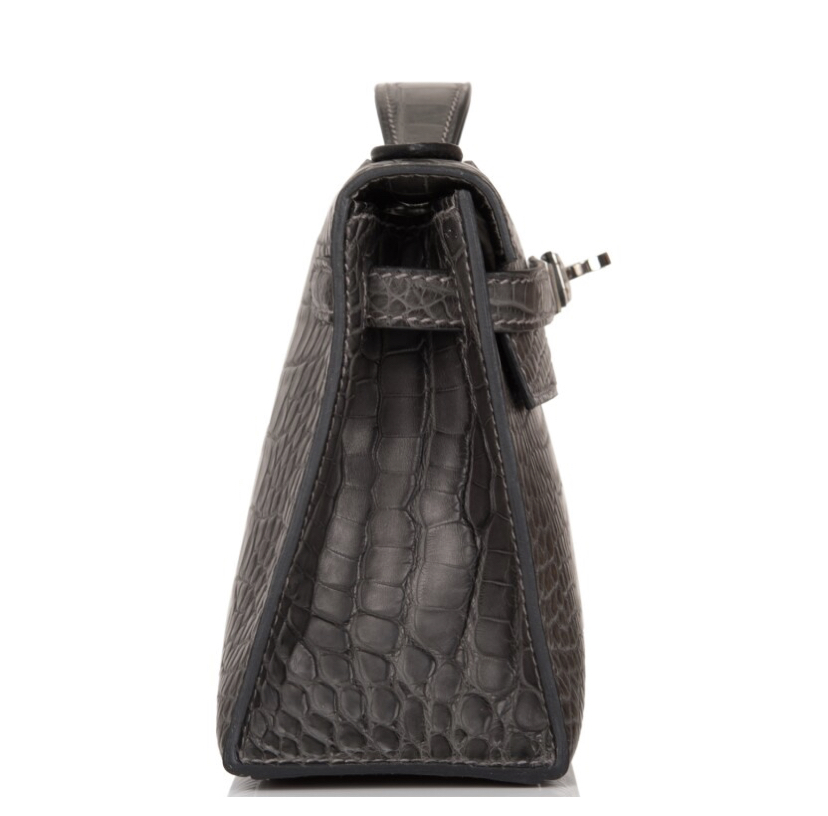 Сумка Hermes Graphite Mini Kelly Pochette Серая N