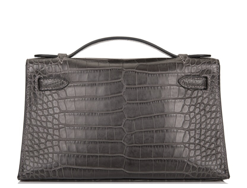 Сумка Hermes Graphite Mini Kelly Pochette Серая N