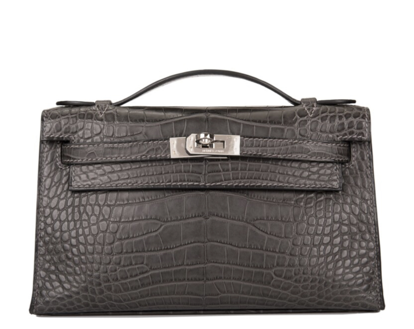 Сумка Hermes Graphite Mini Kelly Pochette Серая N