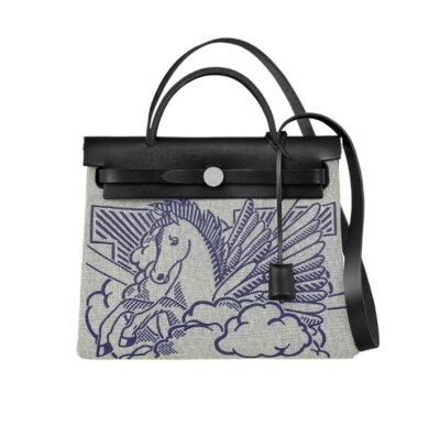 Сумка Hermes Herbag Zip Retourn Светло серая N