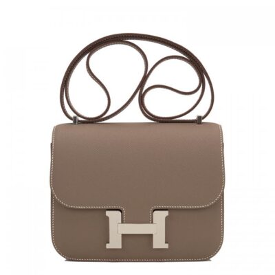Сумка Hermes Herm Коричнево бежевая N