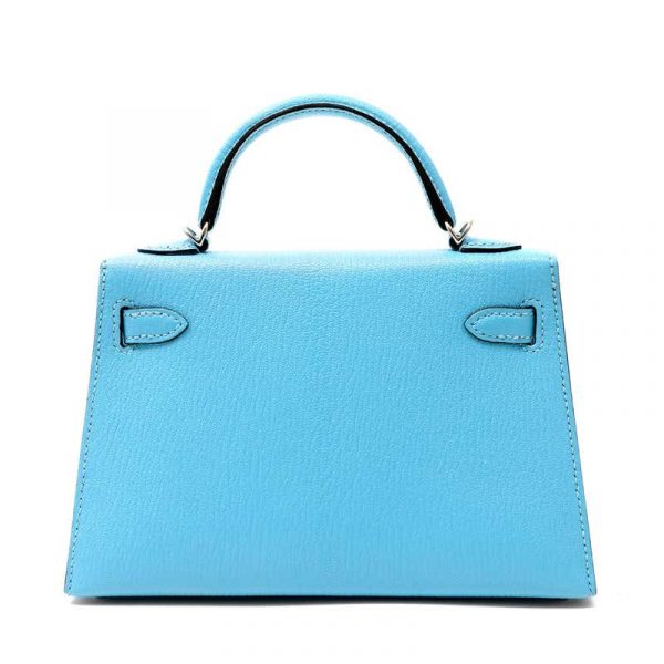 Сумка Hermes Kelly Mini Robin Голубая N