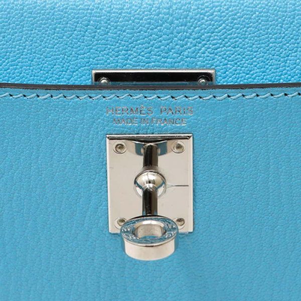 Сумка Hermes Kelly Mini Robin Голубая N