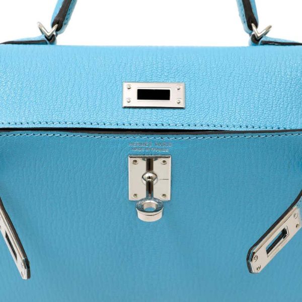 Сумка Hermes Kelly Mini Robin Голубая N