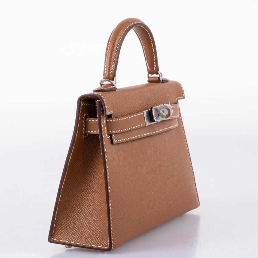 Сумка Hermes Kelly Mini Sellier Коричневая N