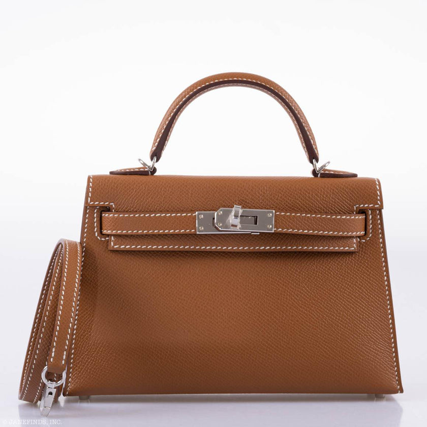 Сумка Hermes Kelly Mini Sellier Коричневая N