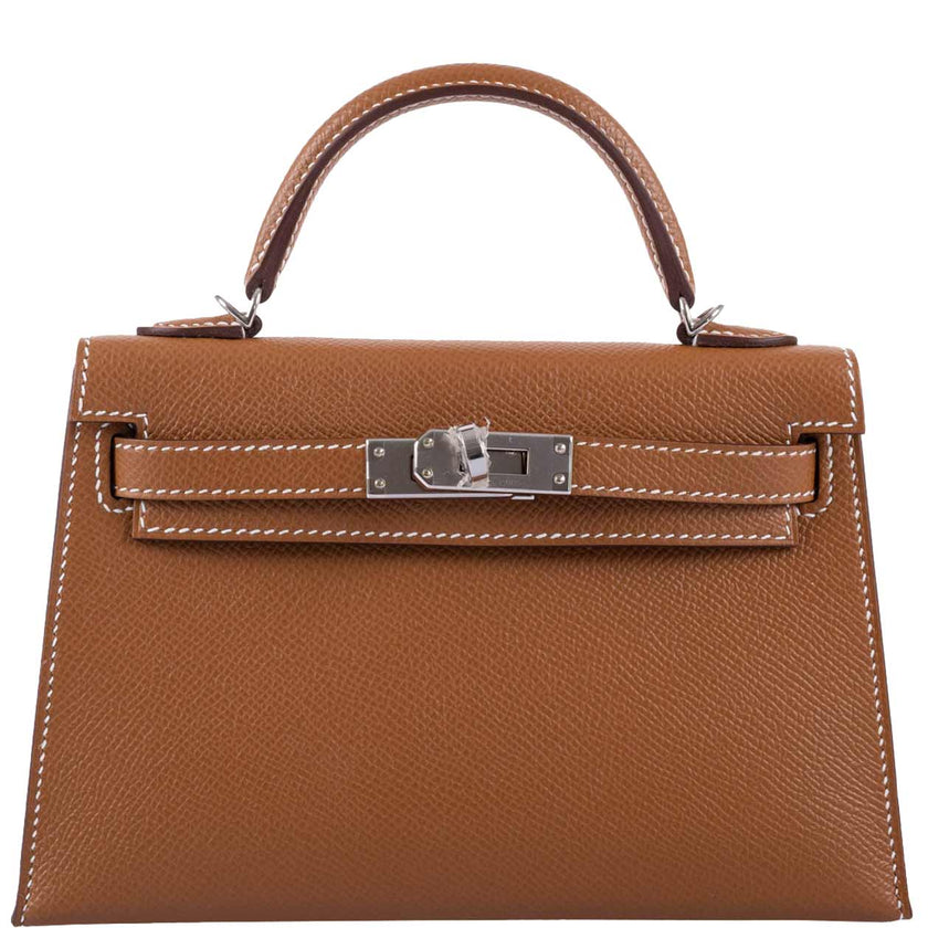 Сумка Hermes Kelly Mini Sellier Коричневая N