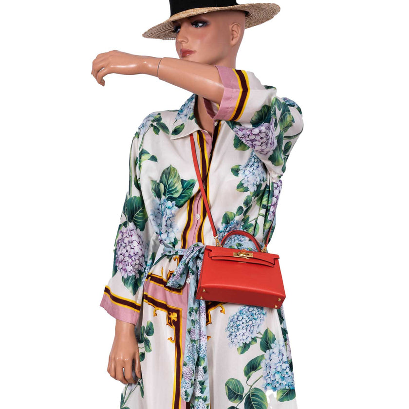 Сумка Hermes Kelly Mini Sellier Красная N