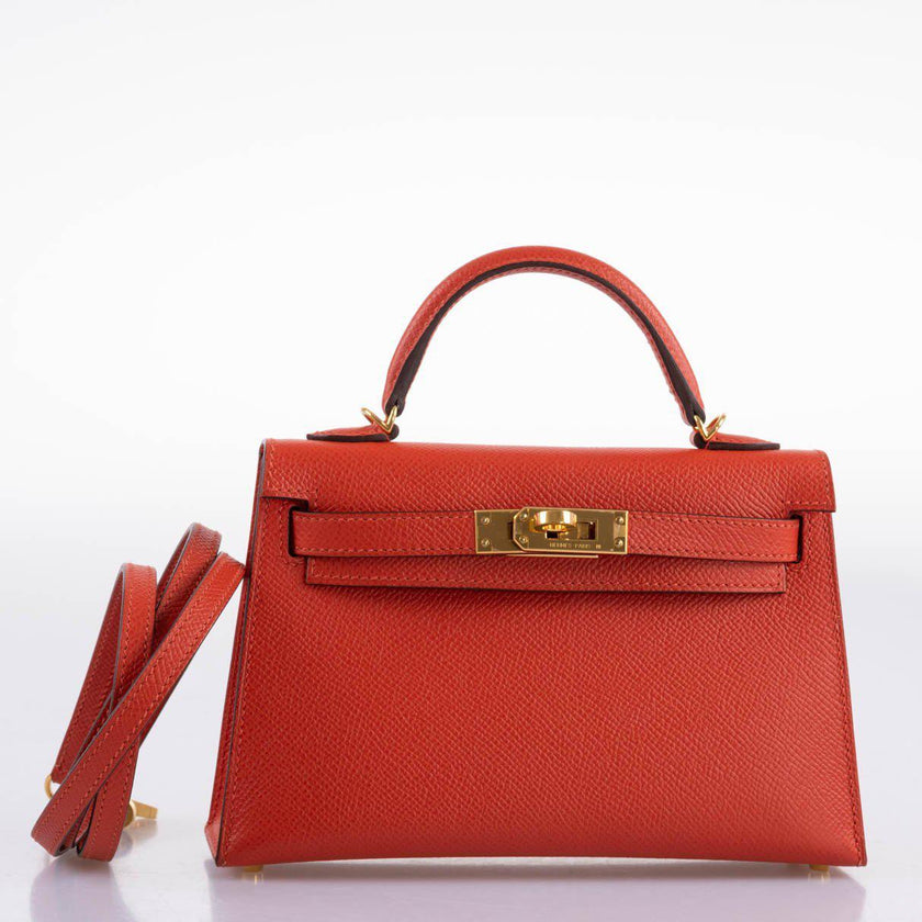 Сумка Hermes Kelly Mini Sellier Красная N
