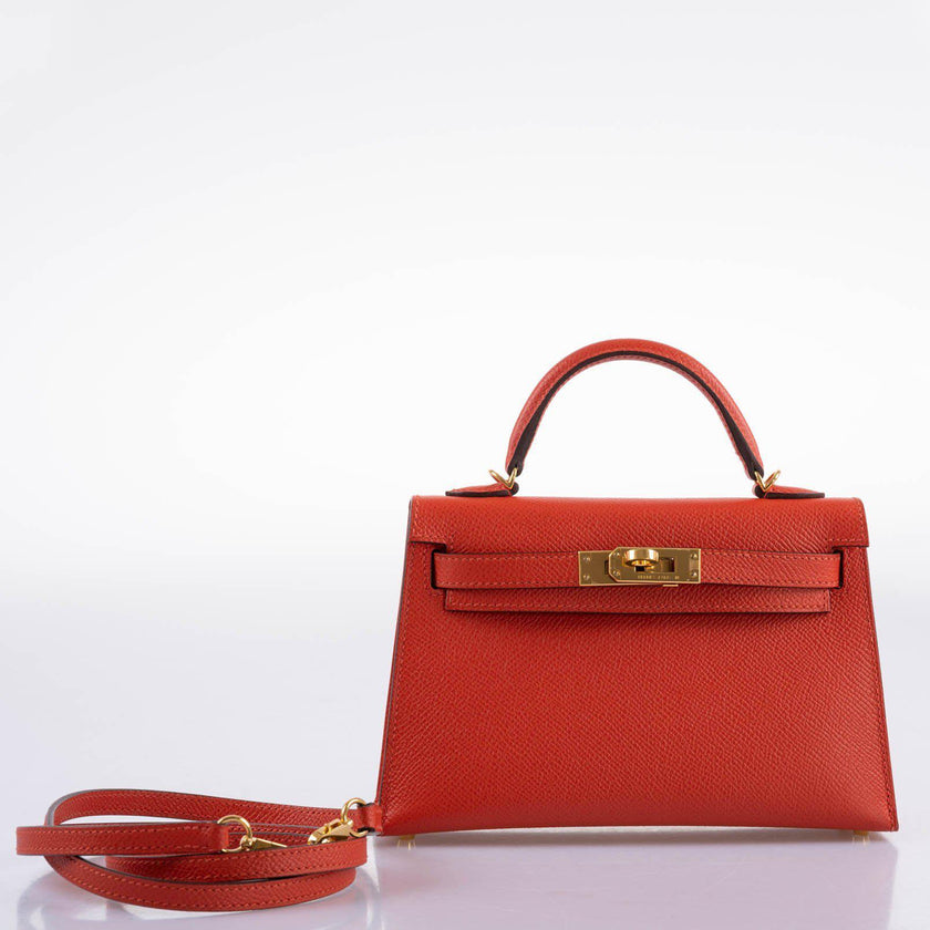 Сумка Hermes Kelly Mini Sellier Красная N