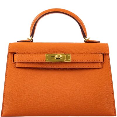 Сумка Hermes Kelly Mini Sellier Оранжевая N