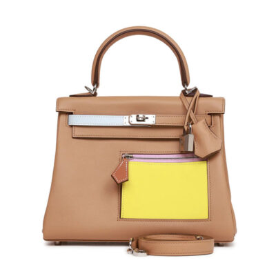 Сумка Hermes Kelly Бежевая N