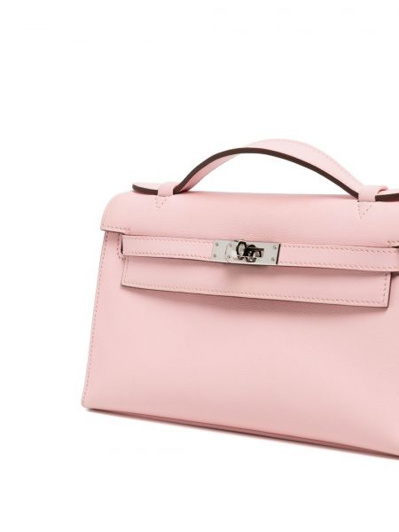 Сумка Hermes Kelly Cut Светло розовая N