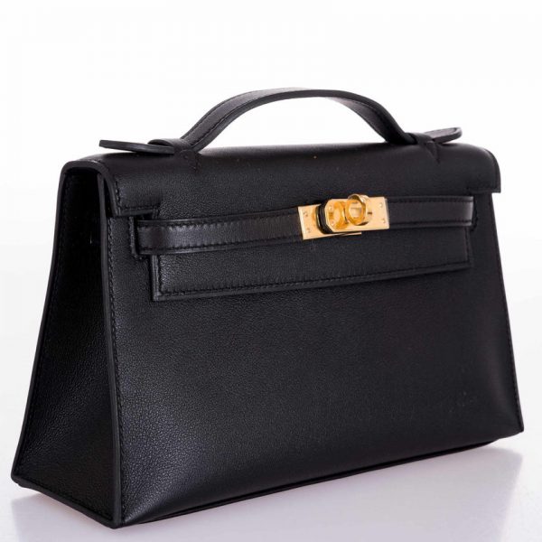 Сумка Hermes Kelly Mini Pochette Черная N