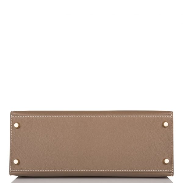 Сумка Hermes Kelly Sellier Etoupe Epsom Темно коричневая N