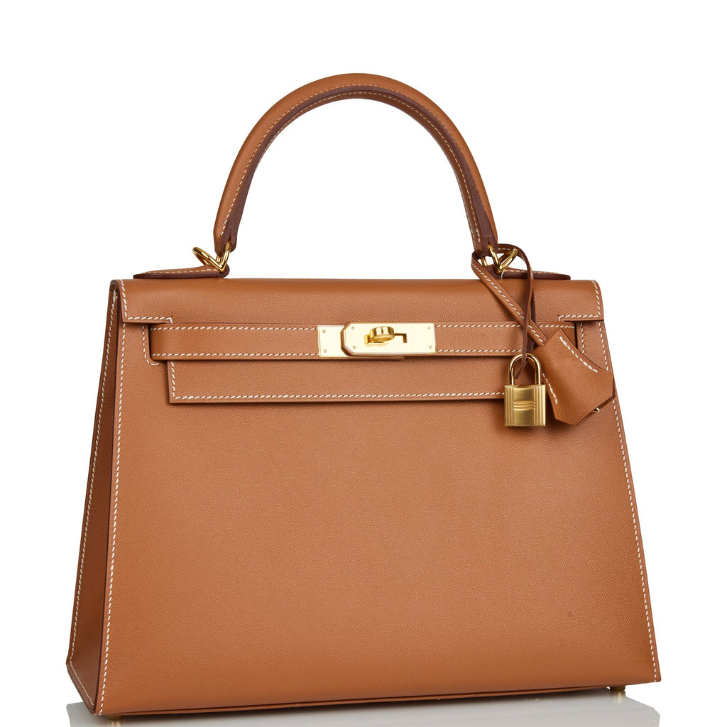 Сумка Hermes Kelly Sellier Gold Madame Коричневая N