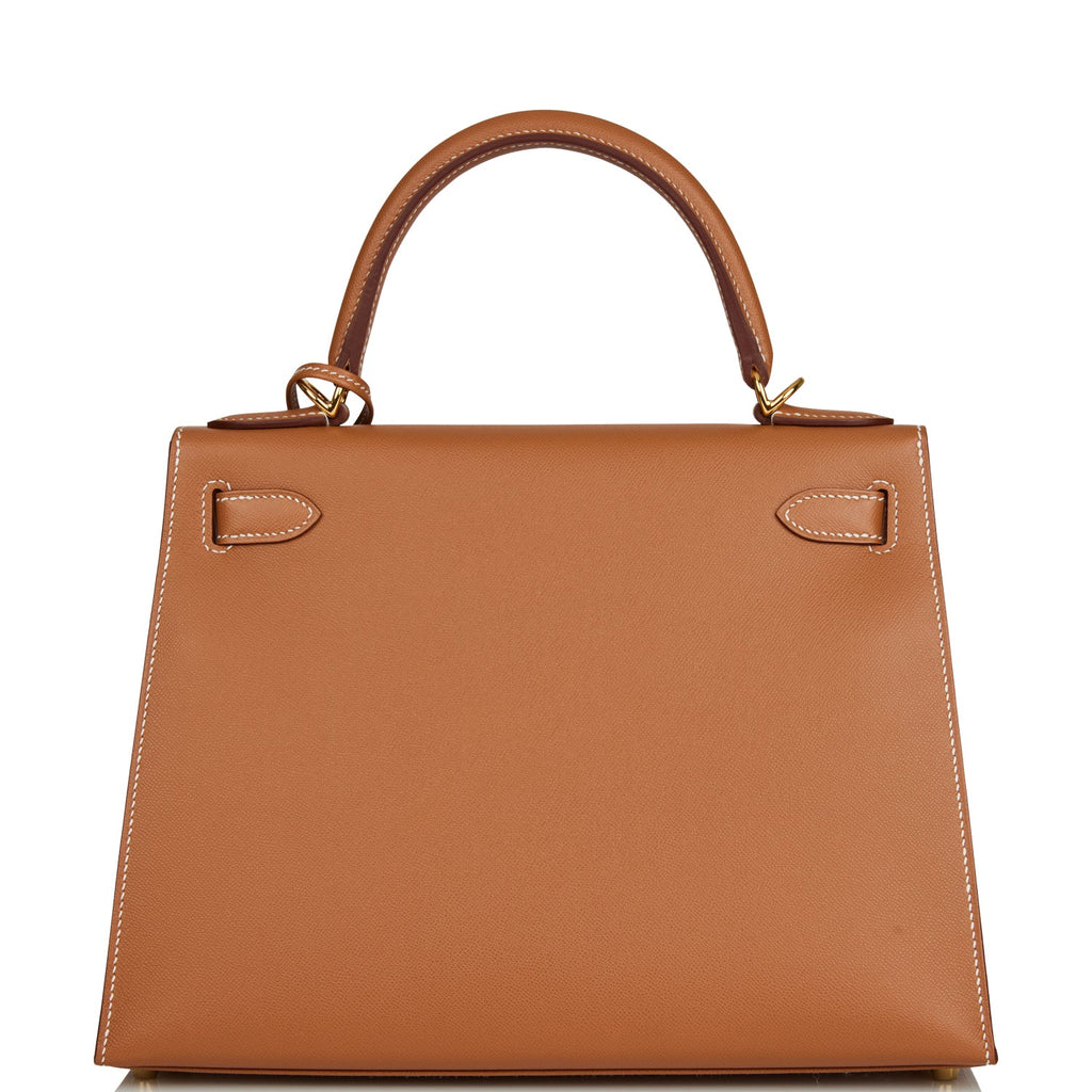 Сумка Hermes Kelly Sellier Gold Madame Коричневая N