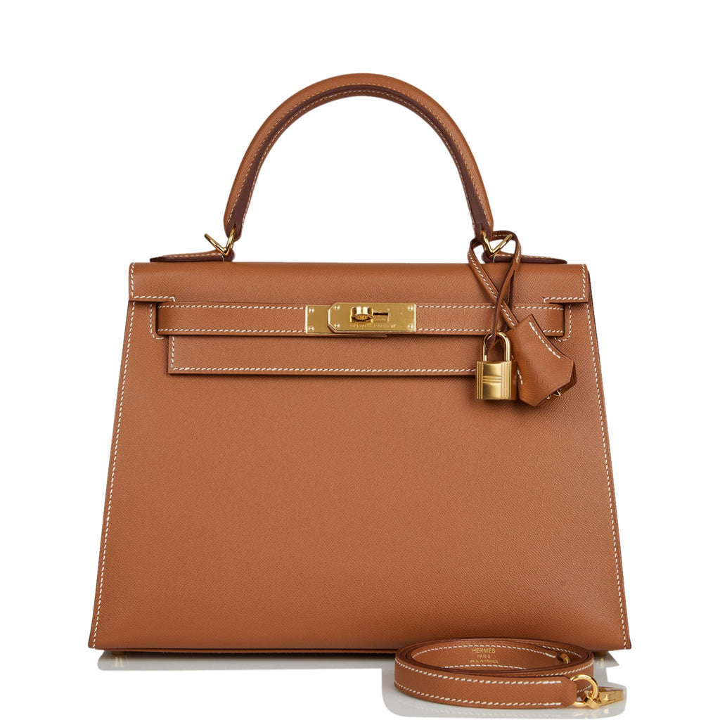 Сумка Hermes Kelly Sellier Gold Madame Коричневая N