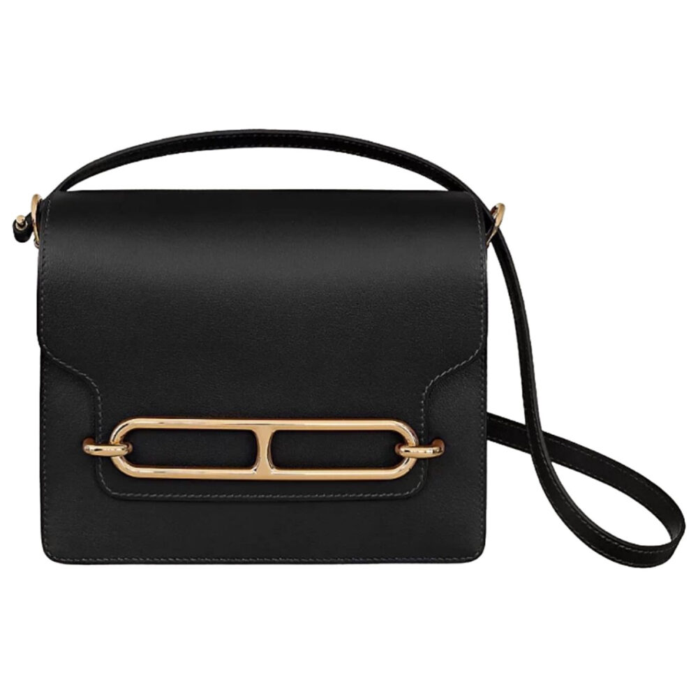 Сумка Hermes Noir Roulis Mini Черная N