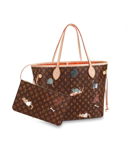 Сумка Louis Vuitton Neverfull Mm Коричневая N