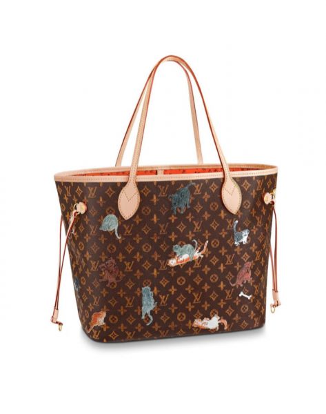 Сумка Louis Vuitton Neverfull Mm Коричневая N