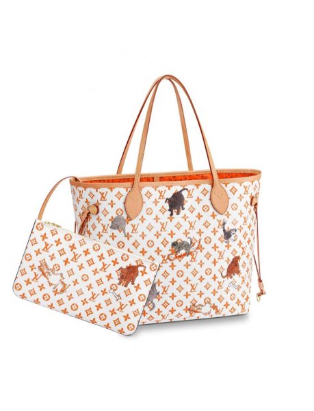 Сумка Louis Vuitton Neverfull Mm Коричневая N