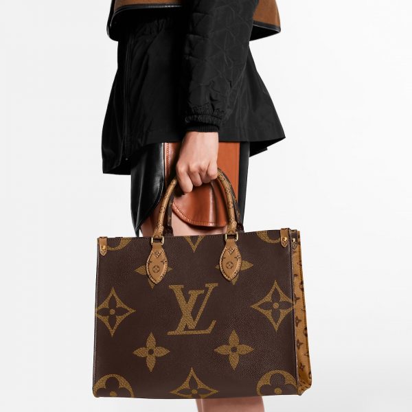 Сумка Louis Vuitton Onthego Mm Коричнево бежевая N