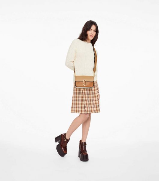 Сумка Marc Jacobs J Marc Коричнево бежевая N