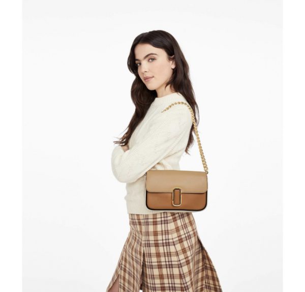 Сумка Marc Jacobs J Marc Коричнево бежевая N