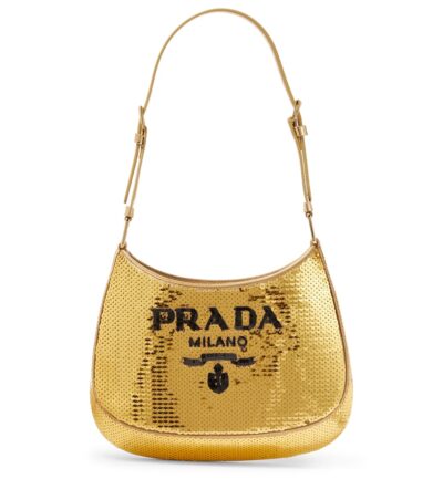 Сумка Prada Cleo Золотая N