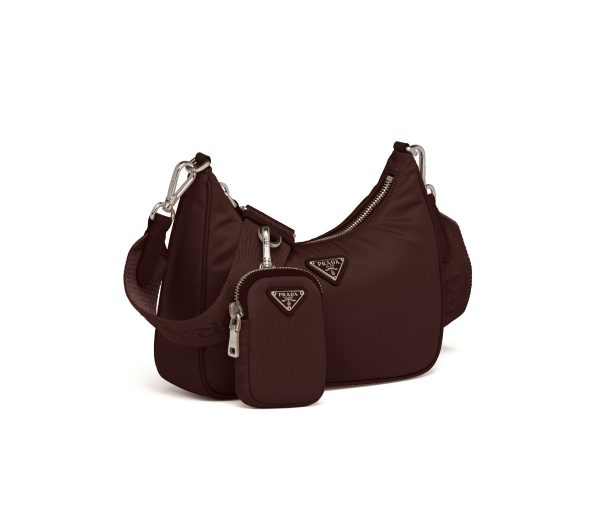 Сумка Prada Re edition Темно коричневая N