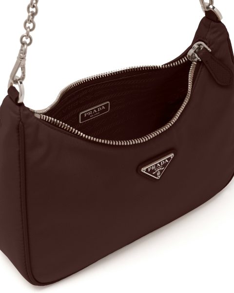 Сумка Prada Re edition Темно коричневая N scaled