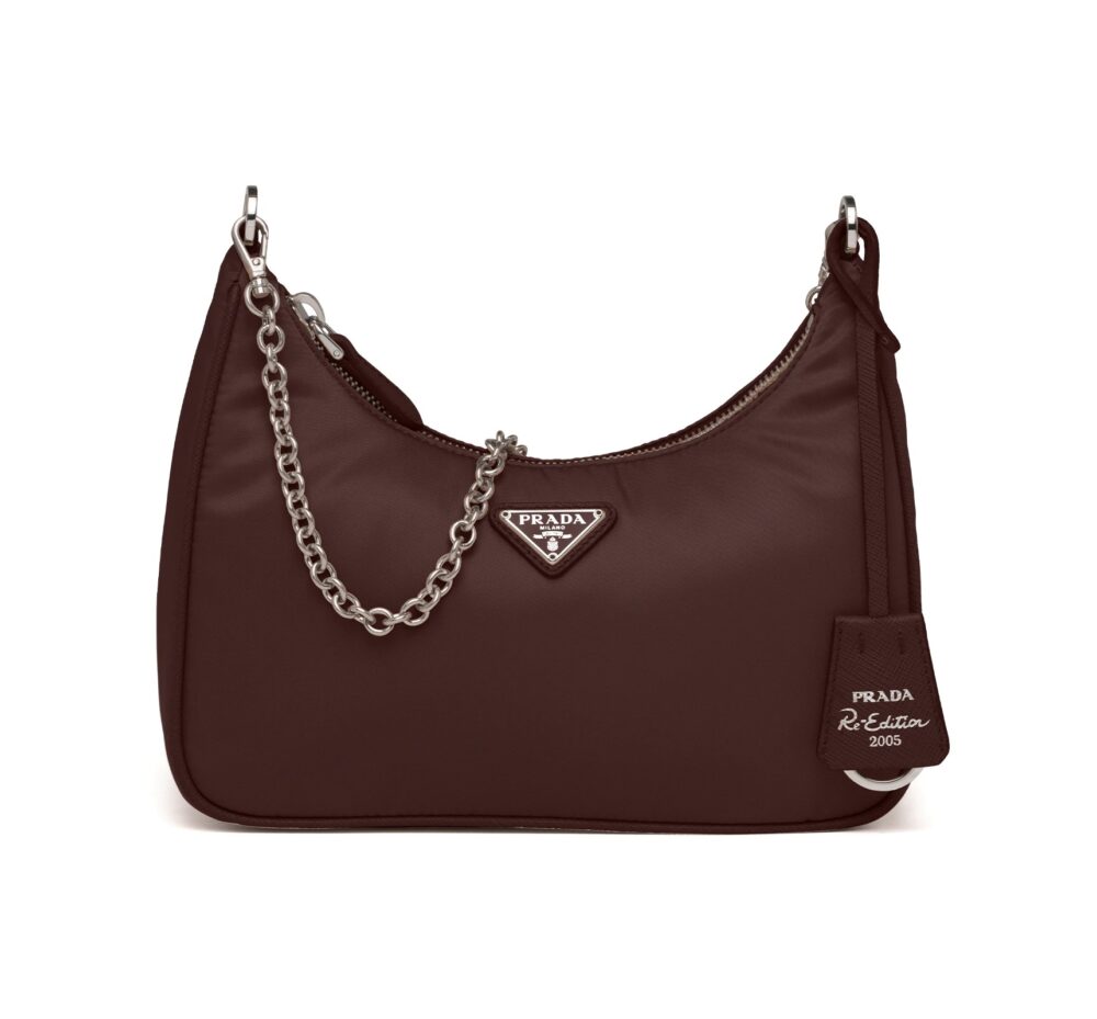 Сумка Prada Re edition Темно коричневая N
