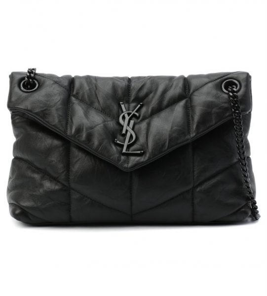 Сумка Saint Laurent Puffer Loulou Medium Черная N