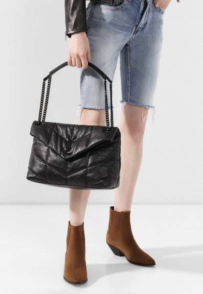 Сумка Saint Laurent Puffer Loulou Medium Черная N
