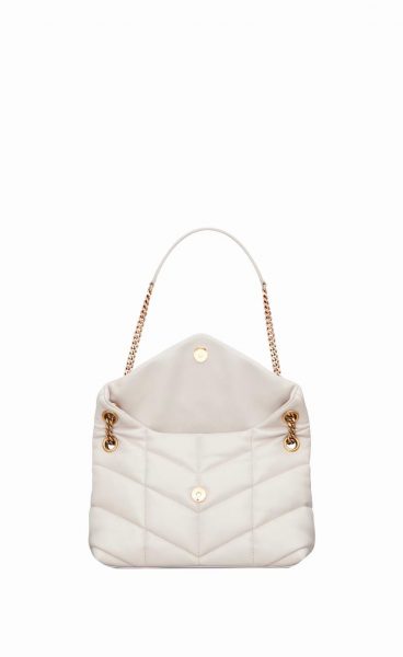 Сумка Saint Laurent Puffer Loulou Small Белая N