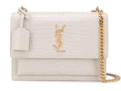 Сумка Saint Laurent Sunset Medium Белая N