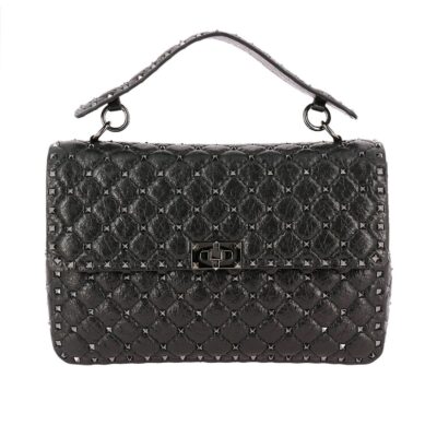 Сумка Valentino Rockstud Spike Medium Черная N