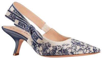 Туфли Dior Jadior Toile De Jouy Белые F