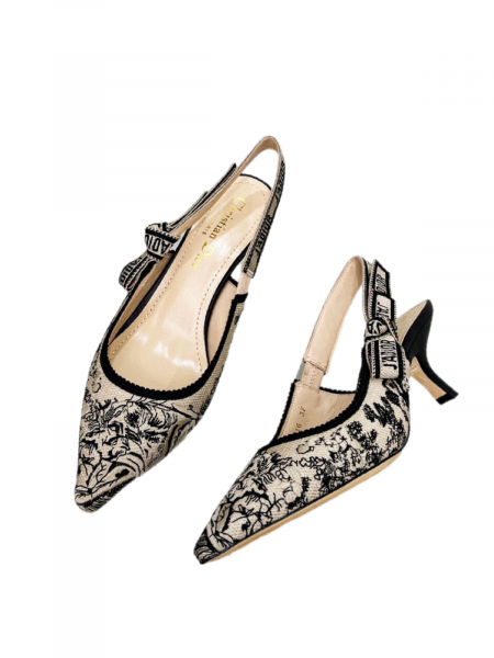 Туфли Dior Jadior Toile De Jouy Черные F