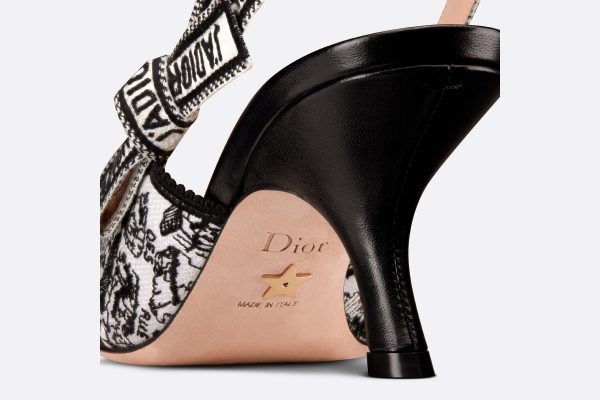 Туфли Dior Jadior Toile De Jouy Черные F scaled