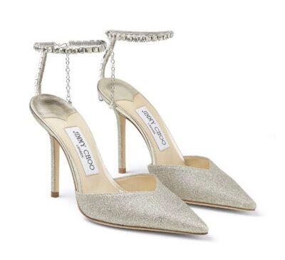 Туфли Jimmy Choo Saeda Серебряные F