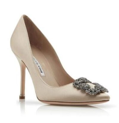Туфли Manolo Blahnik Hangisi Бежевые F