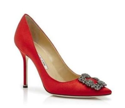 Туфли Manolo Blahnik Hangisi Красные F