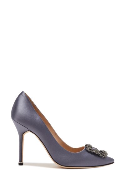 Туфли Manolo Blahnik Hangisi Серые F