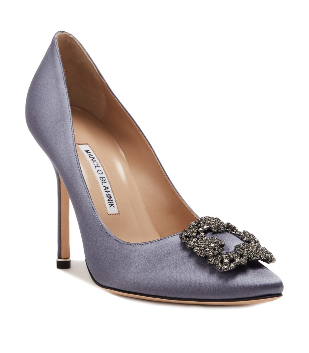 Туфли Manolo Blahnik Hangisi Серые F